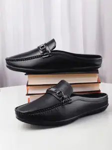 Mast & Harbour Men Solid Laser Cuts Mojaris