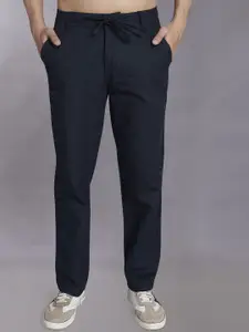 DIVISIVE Men Relaxed Loose Fit Easy Wash Trousers