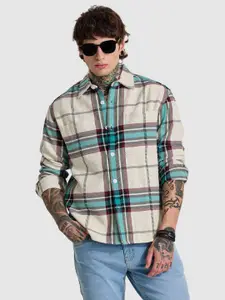 Snitch Men Checked Quilted Jacket