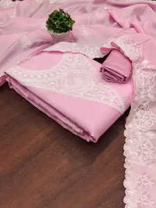 MANVAA Floral Embroidered Unstitched Dress Material