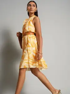 AND Women's Printed Fit & Flare Dress