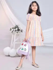 BAESD Girls Cotton Printed Fit & Flare Dress
