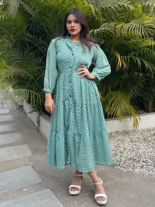 Bhanderi Fashion Women Layered A-Line Dress