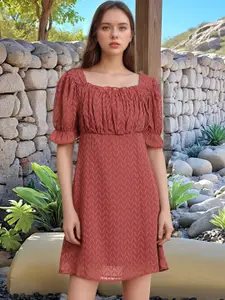 RARE Bell Sleeve Chiffon Empire Dress