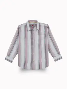 Gini and Jony Boys Comfort Opaque Striped Casual Shirt