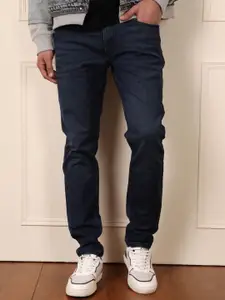 WROGN Men Comfort Slim Fit Mid-Rise Jeans