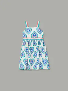 Fame Forever by Lifestyle Girl Print Shoulder Straps A-Line Above Knee Dress