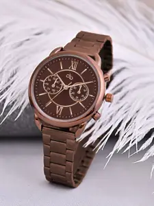 DressBerry Women Dial & Stainless Steel Bracelet Style Straps Analogue Watch HOBDB-270-CF