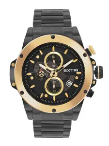 EXTRI Men Dial & Stainless Steel Bracelet Style Chronograph Analogue Watch X6080-D