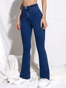 BROADSTAR Women Smart Bootcut High-Rise Stretchable Jeans