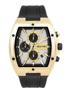 EXTRI Men Skeleton Dial & Cut Work  Straps Analogue Watch X6089-I