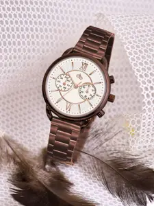 DressBerry Women Dial & Stainless Steel Bracelet Style Straps Analogue Watch HOBDB-271-CF