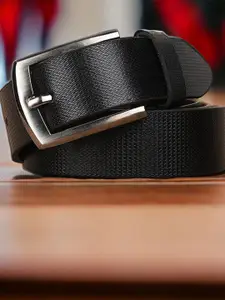 Metronaut Men Textured Leather Formal Belt