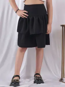 NEUDIS Girls Pleated A-Line Classic Knee Length Skirt