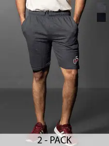 Moda Rapido Pack Of 2 Men Regular Fit Drawstring Shorts