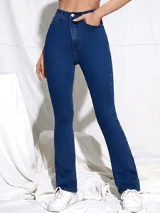 BROADSTAR Women Smart Bootcut High-Rise Stretchable Jeans