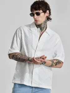 Snitch Men Relaxed Opaque Casual Shirt