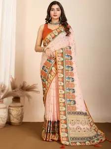 Satrani Embellished Mirror Work Designer Saree