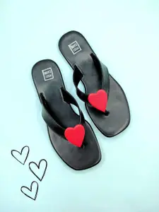 POSTCARD Women Open Toe Flats