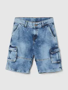 max Boys Washed Denim Shorts Technology