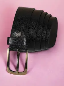 Metronaut Men Textured Leather Formal Belt