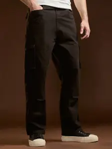 THE BEAR HOUSE Men Cotton Solid Utility Cargo