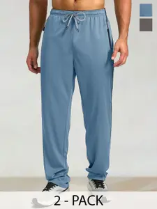 Moda Rapido Men Pack Of 2 Mid Rise Track Pants