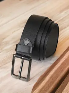 Metronaut Men Textured Leather Formal Belt