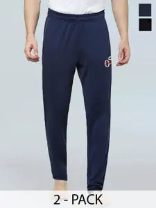 Moda Rapido Men Pack Of 2 Straight Fit Cotton Track Pants