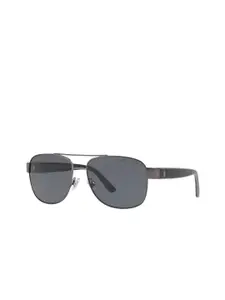 POLO RALPH LAUREN Men Polarized Grey Lens Pilot Sunglasses - 0PH312291578159