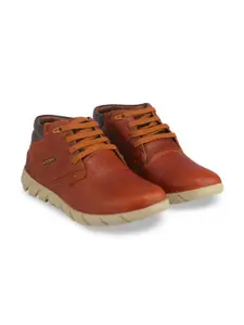 Red Chief Men Round Toe Lace-Ups Leather Derbys