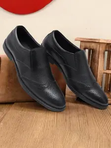 ARAMISH Men Leather Formal Slip-Ons