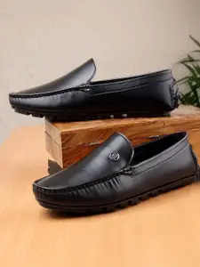 Mast & Harbour Men Round Toe Velvet Driving Shoes