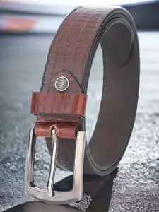 Metronaut Men Textured Leather Formal Belt