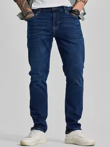 Snitch Men Dark Blue Regular Fit Jeans