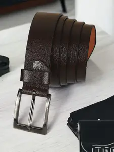 Metronaut Men Textured Leather Formal Belt