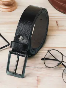 Metronaut Men Textured Leather Formal Belt