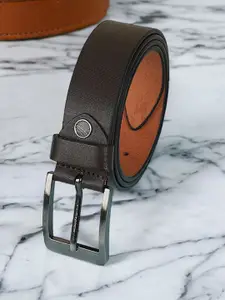 Metronaut Men Textured Leather Formal Belt