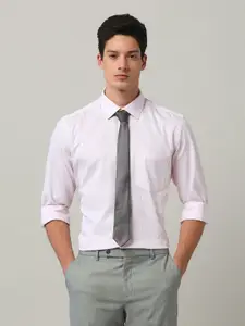 Arrow Men Classic Fit Spread Collar Textured Cotton Casual Shirt