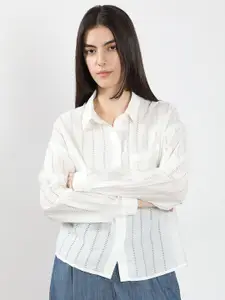 Vero Moda Women Semi Sheer Casual Shirt