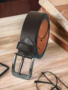 Metronaut Men Textured Leather Formal Belt
