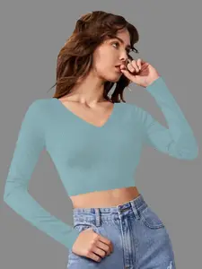 Dream Beauty Fashion Women Crop Fitted Top