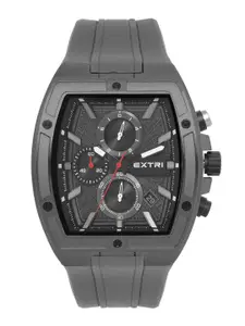 EXTRI Men Skeleton Dial & Bracelet Style Straps Reset Time Analogue Watch X6089-E