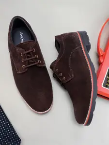 ARAMISH Men Lightweight Round Toe Lace-Ups Derbys