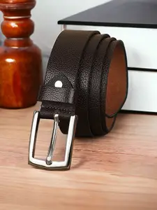 Metronaut Men Textured Leather Formal Belt