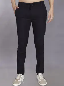 DIVISIVE Men Relaxed Loose Fit Easy Wash Trousers