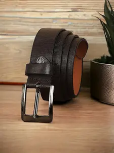 Metronaut Men Textured Leather Formal Belt