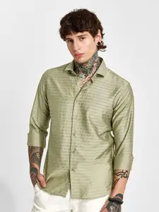 Snitch Men Smart Slim Fit Opaque Casual Shirt