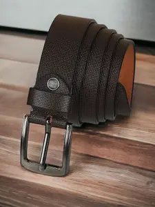 Metronaut Men Textured Leather Formal Belt