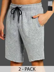 Moda Rapido Men Pack Of 2 Cotton Shorts